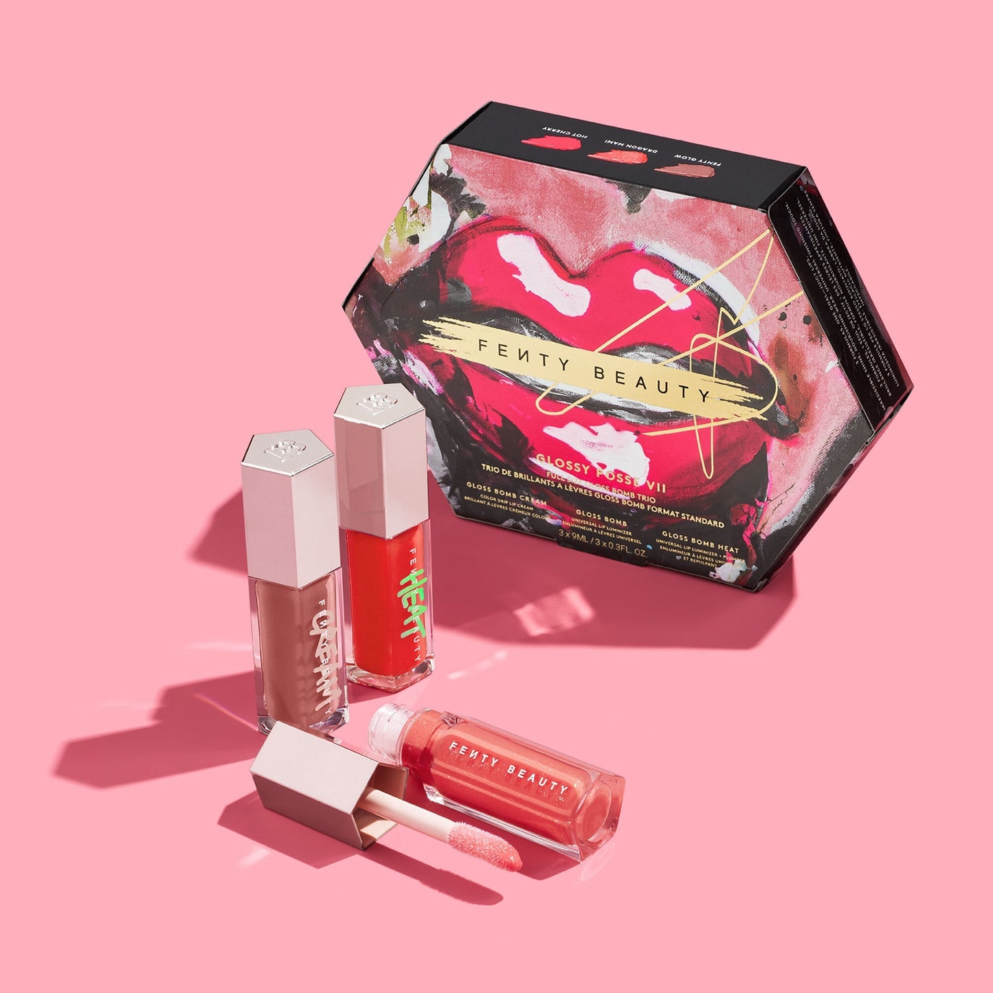 Fenty Beauty Glossy Posse VII - Gloss Bomb Trio Formato Standard