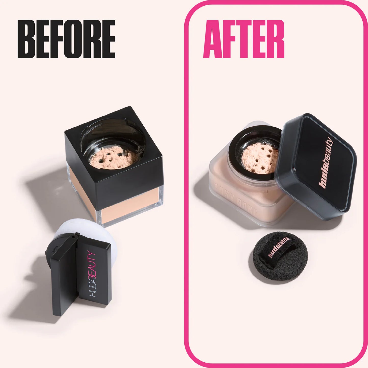 Cipria fissante in polvere libera Huda Beauty Mini Easy Bake