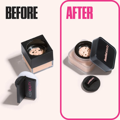 Cipria fissante in polvere libera Huda Beauty Mini Easy Bake